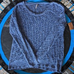 Free People Periwinkle Blue Purple Sweater Large